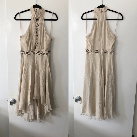 Haute hippie criss lace up detail ivory dress - Picture 5 of 7